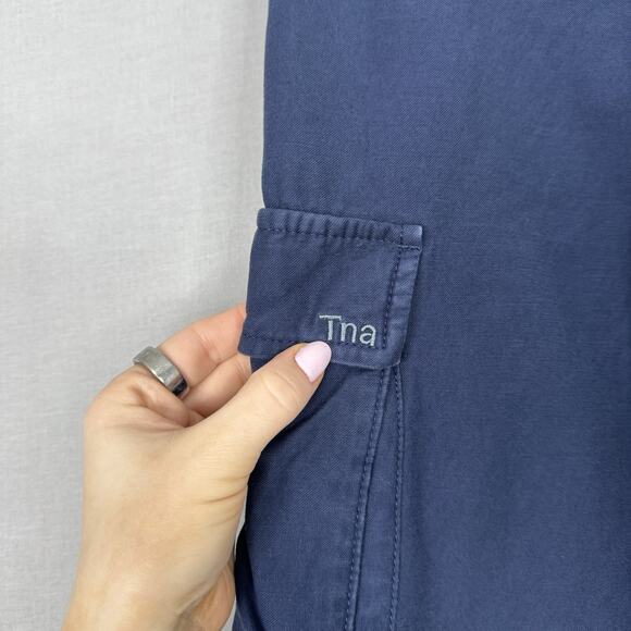 Tna Aritzia Womens Pants 6 Blue Surplus Division Cargo Baggy Gorpcore Streetwear - Picture 13 of 16